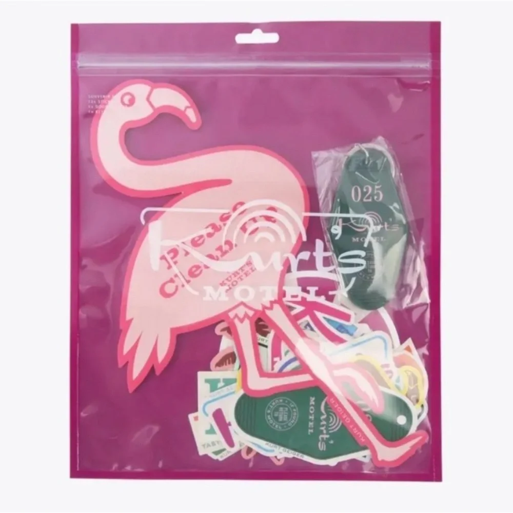 🍀 Kurt Geiger London Kurt's Motel - keychain & stickers Multi Pack